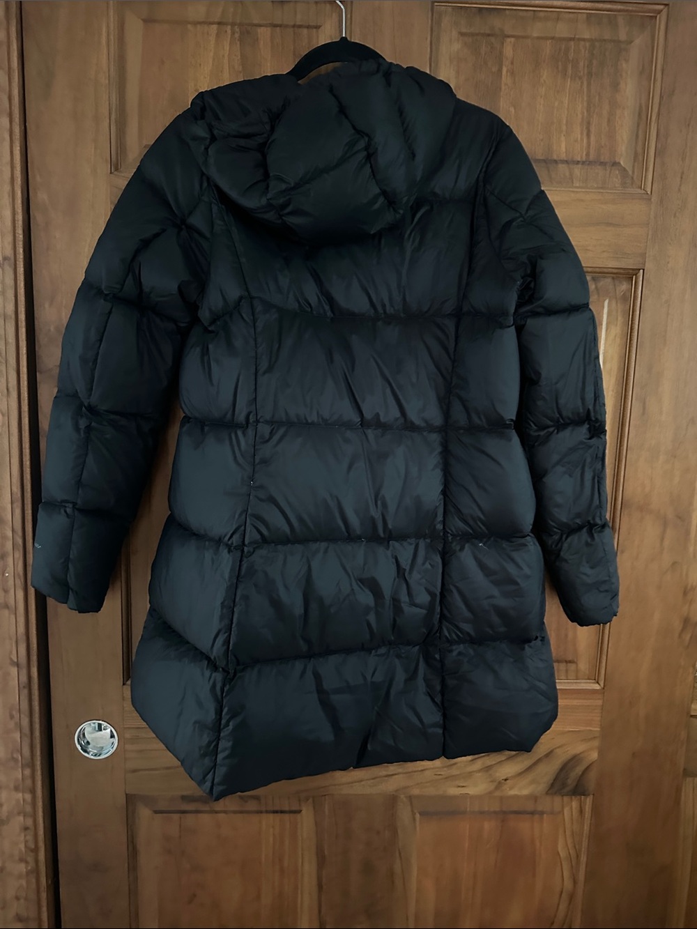 Eddie Bauer Black Hooded Puffer Coat